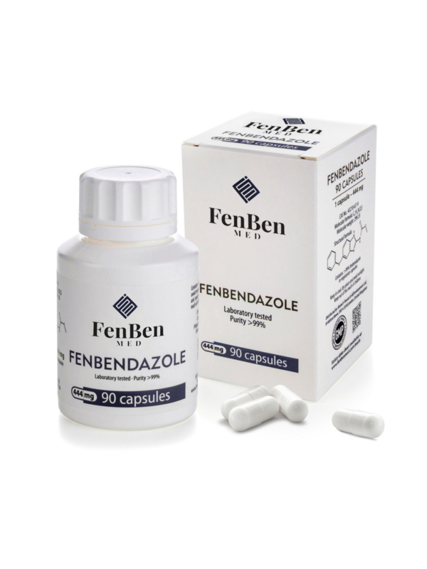 Fenbendazole Capsules, 90 units, 444 mg, free delivery, fast shipping available